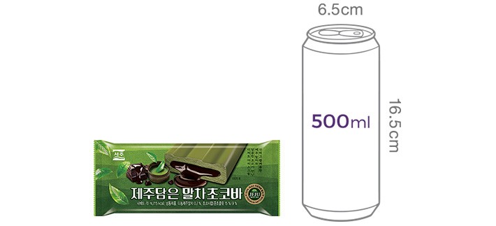 [서주] 제주담은 말차초코바 (70mL X 10개)