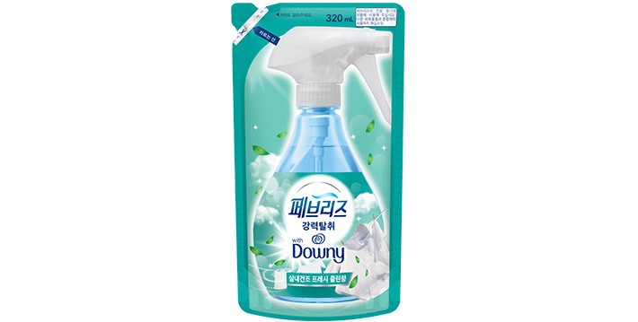 [페브리즈] 섬유탈취제 다우니 실내건조 프레시클린 향 보충용 320ml