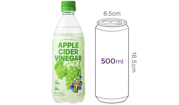[클룹] 애사비 제로소다 화이트발사믹 (500mL X 6개)