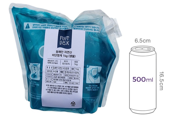 [포트'럭] 강원도 머구리가 채취한 자연산 비단멍게 1kg (생물)