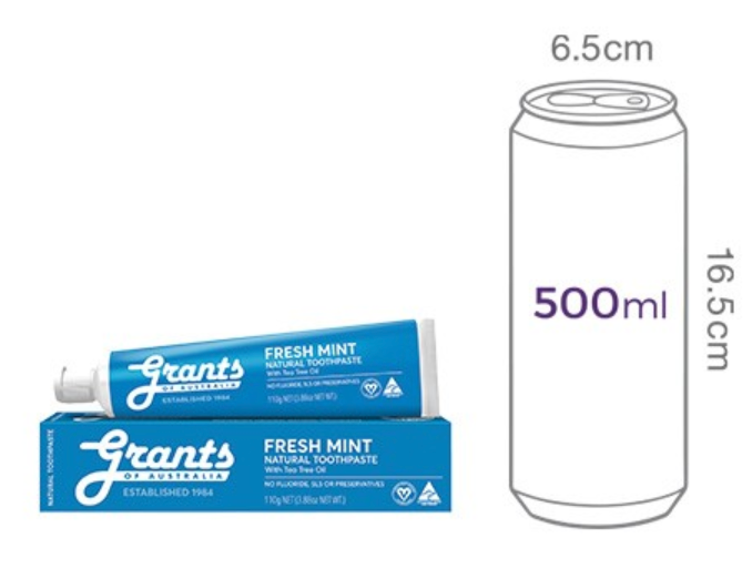 [그란츠] 프레쉬민트 치약 110g