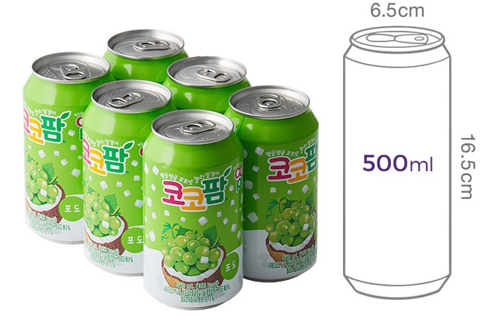 [해태] 코코팜 포도 (340mL X 6개)