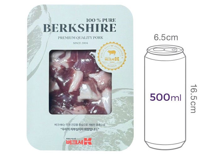 [버크셔세상] 버크셔K 흑돼지 찌개용 400g