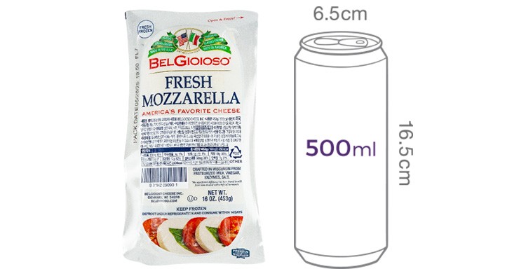 [컬리멤버스][벨지오이오소] 모짜렐라 로그 453g (냉동)