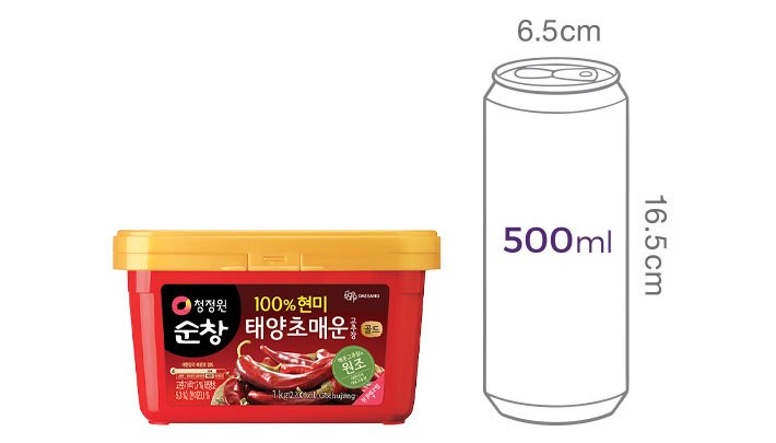 [청정원] 순창 현미 매운 고추장 1kg
