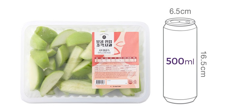 달콤 한 입 조각 아오리 사과 (600g)