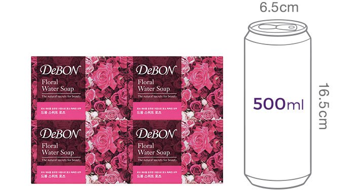 [드봉] 스위트로즈 비누 100g 4개입