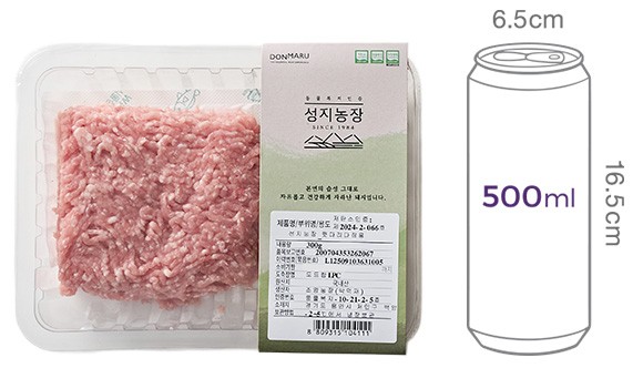 [성지농장] 동물복지 한돈 뒷다리 다짐육 300g