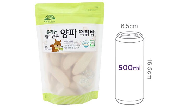 [오가닉스토리] 유기농 쌀로만든 양파 떡튀밥 30g