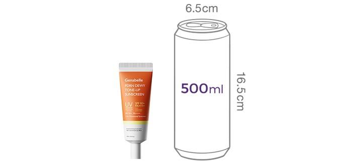 [제나벨] PDRN 듀이 톤업 선스크린 40ml (+PDRN 크림 3ml 증정)