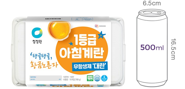 [청정원] 무항생제 1등급 아침대란 15구