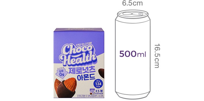 [초코헬스] 제로넛츠 아몬드 5개입