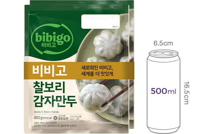 [비비고] 찰보리 감자만두 400g*2