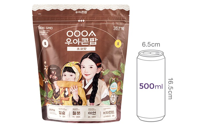 [우아] 콘팝 초코맛 40g