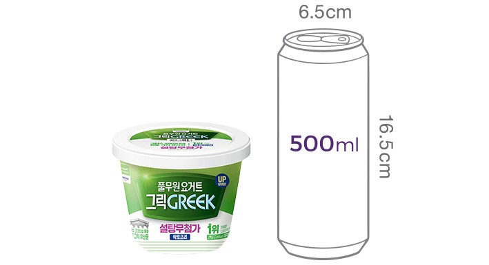 [풀무원다논] 그릭요거트 설탕무첨가 플레인 400g