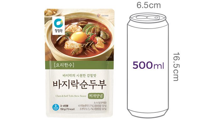 [청정원] 요리한수 바지락 순두부찌개양념 150g