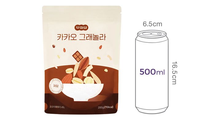 [무화당] 저당 그래놀라 (카카오) 200g