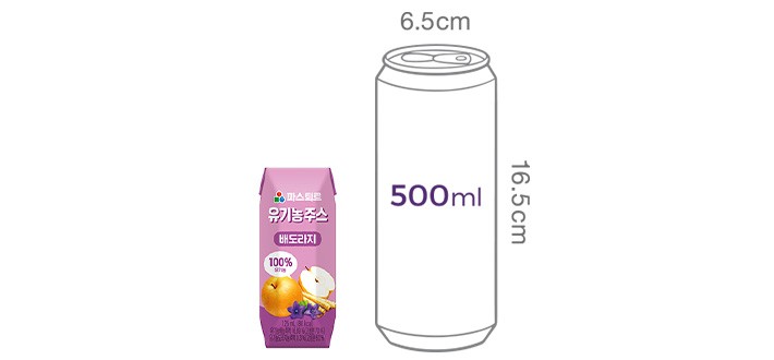 [파스퇴르] 유기농 어린이 주스 배도라지 (125mL X 4개)