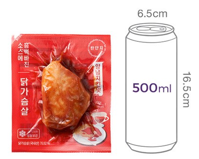 [탄단지] 소스 흠뻑빠진 닭가슴살 양념치킨맛 (1개입)