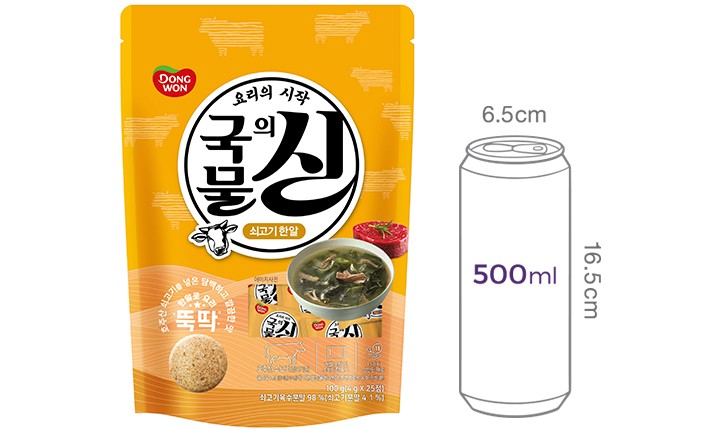 [동원] 국물의 신 쇠고기한알 4gX25입(파우치)