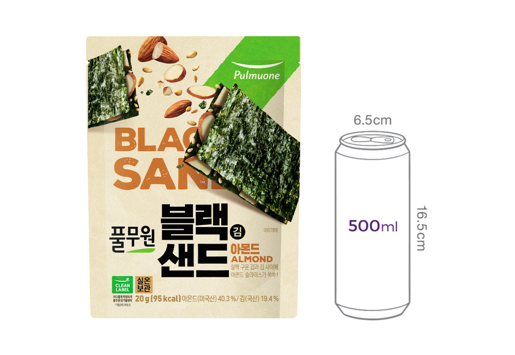 [풀무원] 블랙 김샌드 아몬드 20g