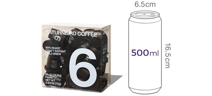 [새턴버드] 콜드브루 인스턴트 커피 No.6 프렌치 (3g x 24개)