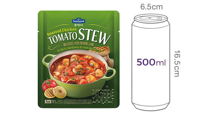[폰타나] 로스티드 치킨 토마토 스튜 250g
