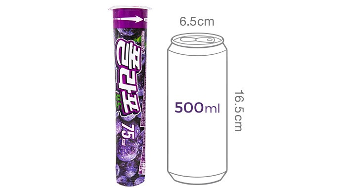 [해태아이스] 폴라포 포도 (120mL X 6개입)