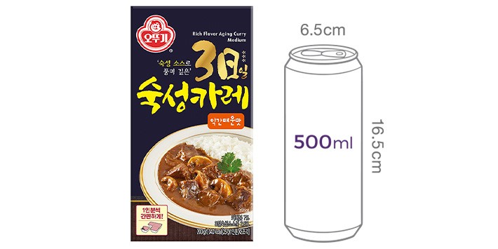 [오뚜기] 3일숙성카레 고형 약간매운맛 200G