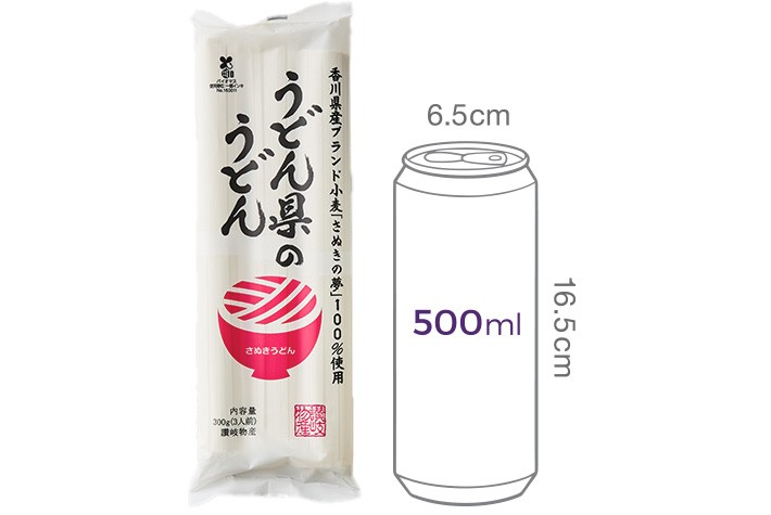 [사누키붓산] 우동켄노 우동 300g (카가와현산소맥사용)