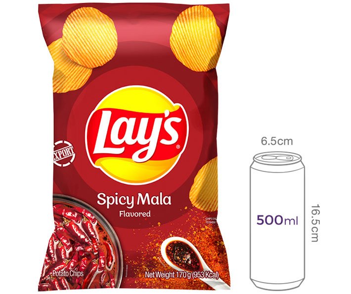 [Lay's] 스파이시 마라맛 감자칩 170g