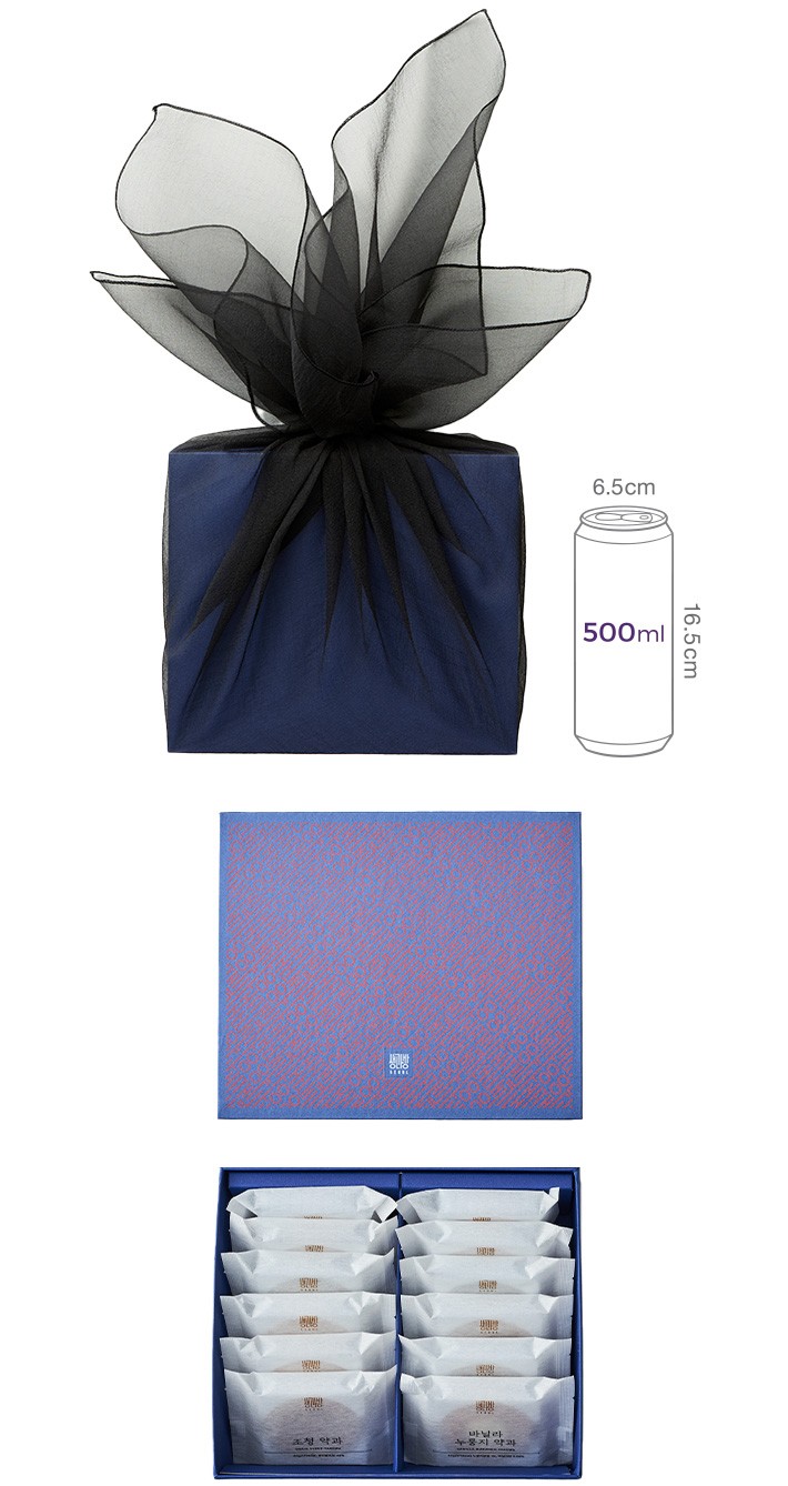 [생과방] 약과 12구 세트 (보자기 포장)