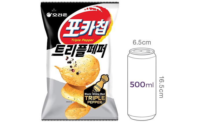 [오리온] 포카칩 트리플페퍼 124g