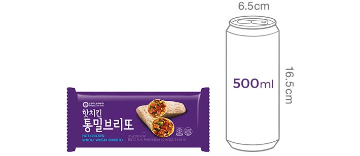 [남향푸드또띠아] 통밀 핫치킨 브리또 2개입
