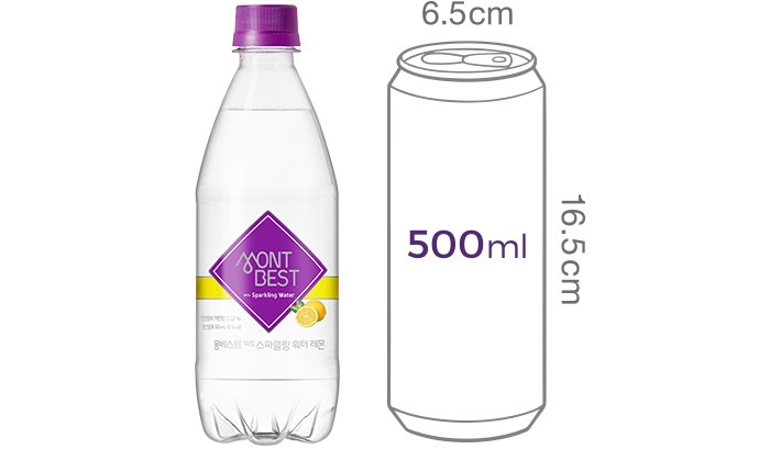 [몽베스트] 탄산수 레몬 (500mL X 20개)