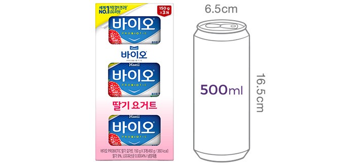 [매일유업] 바이오 요거트 딸기 (150g X 3개입)
