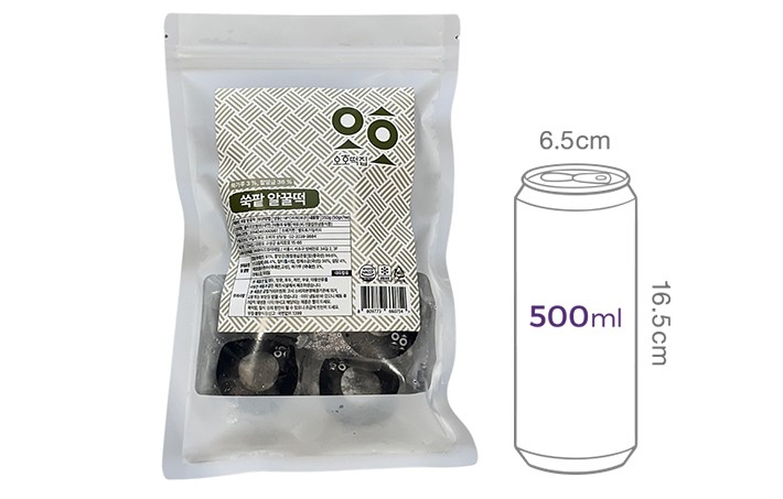 [오호떡집] 쑥팥 알꿀떡 (50g X 7개입)