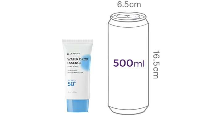 [리더스] 워터드롭 에센스 유기자차 선크림 50ml