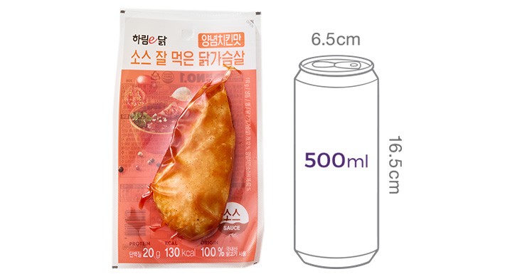 [하림이닭] 소스 잘 먹은 닭가슴살 양념치킨맛 110g