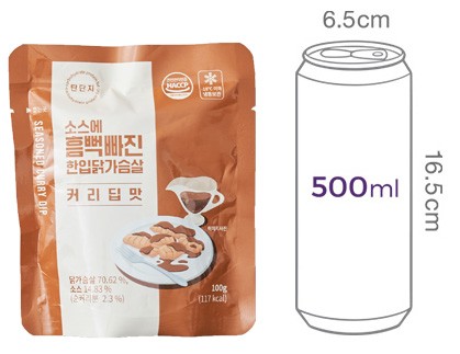 [탄단지] 소스 흠뻑빠진 한입 닭가슴살 커리딥맛 (1팩)