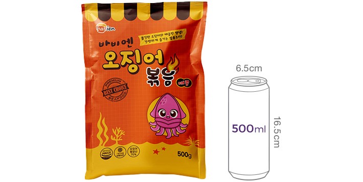 [바비엔] 오징어 볶음 500g