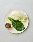 [진실된손맛] 양배추케일쌈과 견과강된장