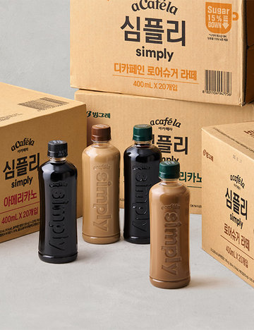 [아카페라] 심플리 커피 RTD 400mL X 20병 4종 (택1)