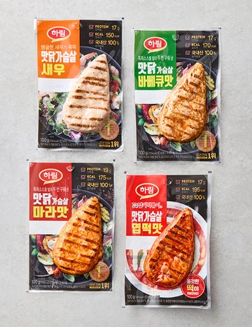 [하림] 맛닭 닭가슴살 4종 100g (냉장) (1입)
