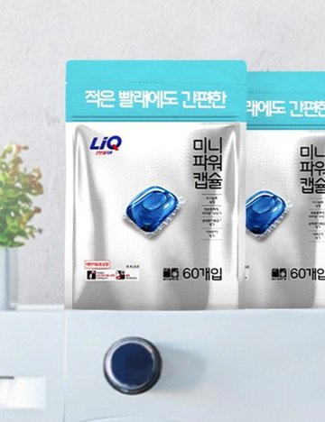 [리큐] 진한겔 실내건조 미니파워 레몬시트러스향 캡슐세제, 60개입, 1개