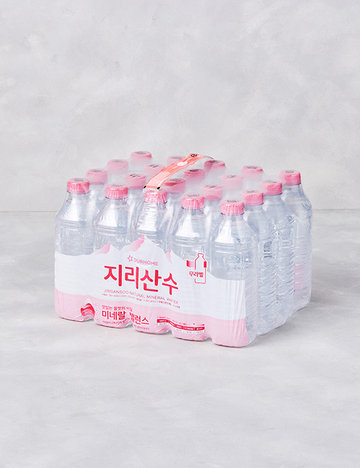 [아워홈] 지리산수 핑크 (500mL X 20개)