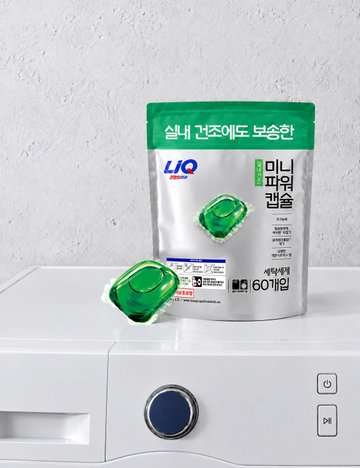 [리큐] 진한겔 실내건조 미니파워 레몬시트러스향 캡슐세제, 60개입, 1개