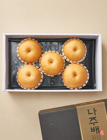[선물세트] 나주 왕 신고배 세트 4.5kg (5입) (예약일 수령)