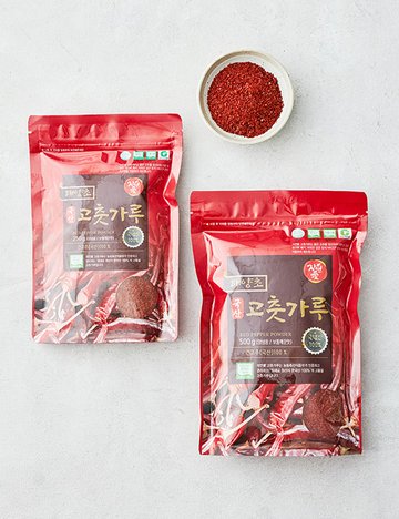 [자연애] 100% 국산 태양초 고춧가루 2종 (250g/500g)