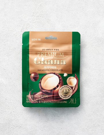 [롯데] 프리미엄 가나 마카다미아 63g